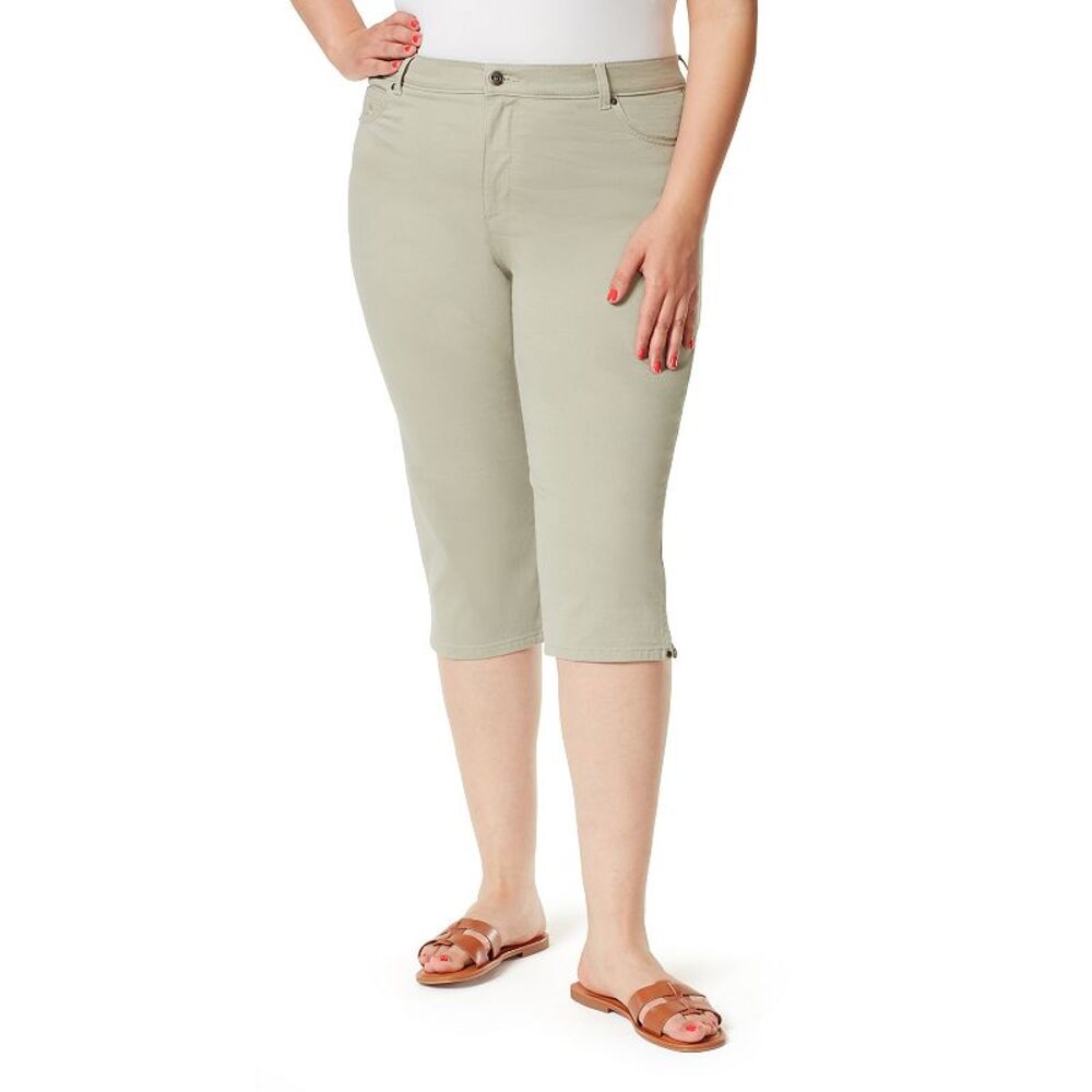 Gloria Vanderbilt Women's Amanda Capri Jeans 20 Frosted Glass NWT